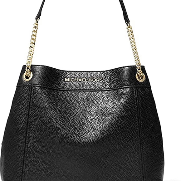 Michael Kors Large Jet Set Item Chain Shoulder Tote (Black) 35T9GTTE7L - Picture 5 of 6